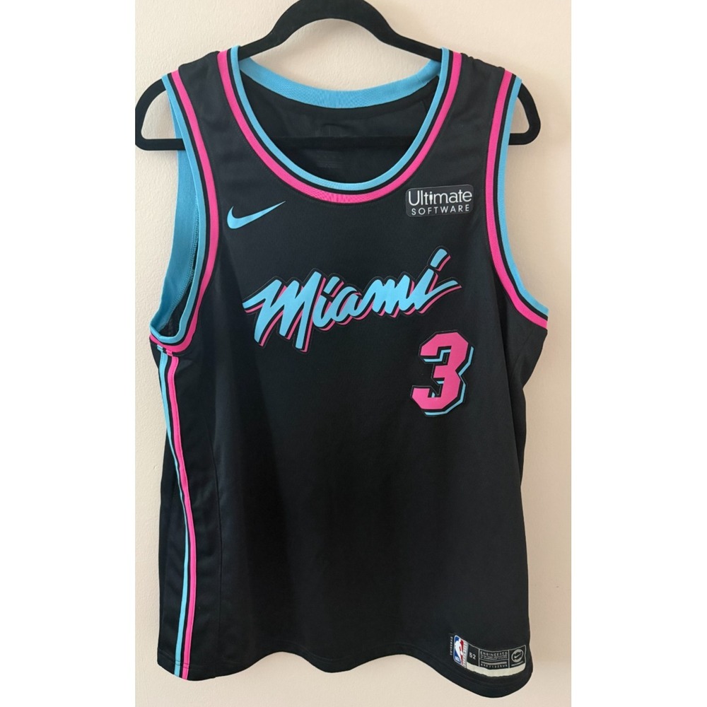 Nike‎ Miami Heat Dwyane Wade #3 Vice City Swingman Jersey XL Ultimate Software